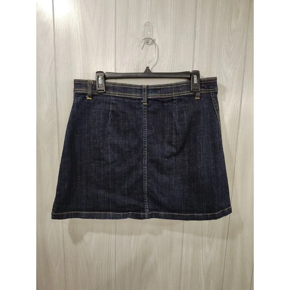 Women's Button Front Denim Vigoss The James Skirt Size 29 Festival Shortie Club